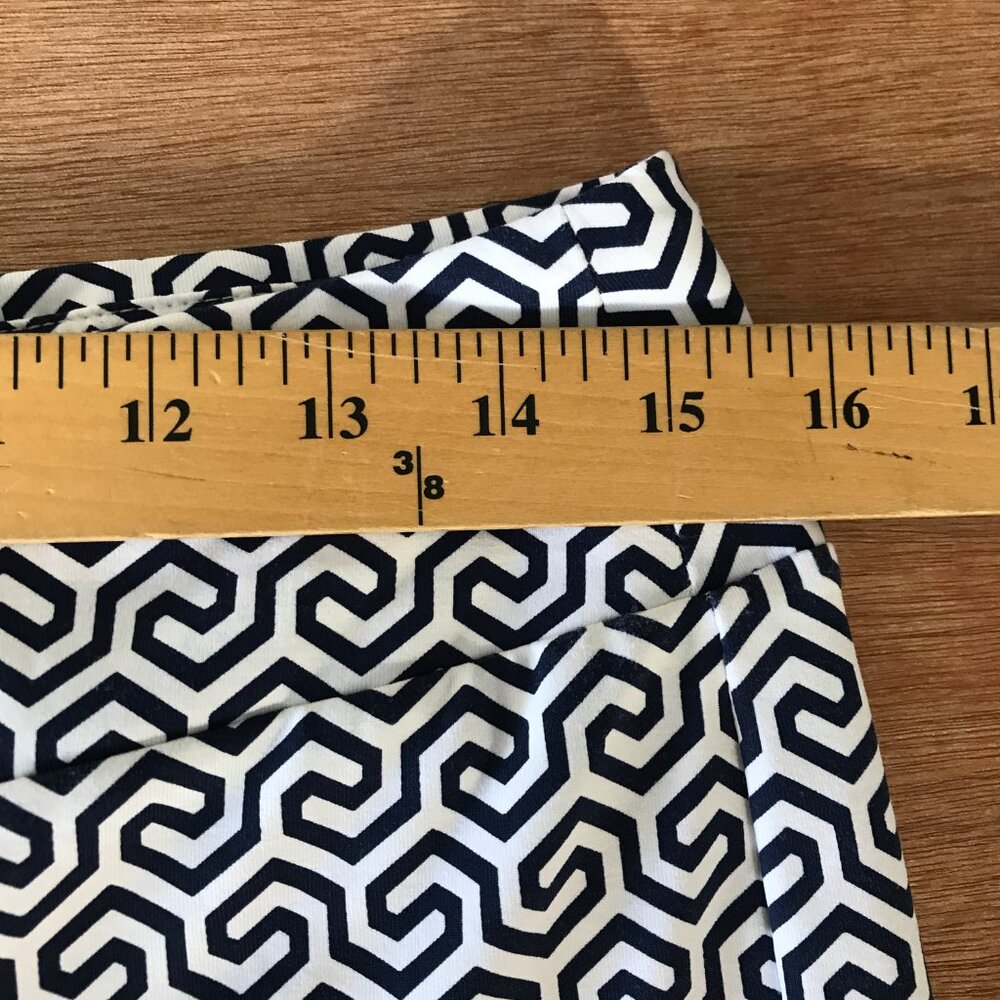 J. Mclaughlin Honeycomb Carmel Pants Women S Black White Geometric Zip Pocket - Picture 9 of 12